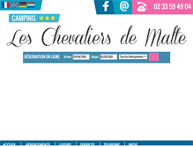 Tablet Screenshot of camping-deschevaliers.com